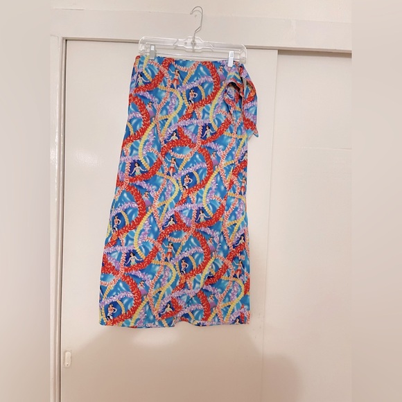 Vintage Hawaiian Hilo Hattie Wrap Skirt L - Picture 1 of 6